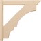 Ekena Millwork 6-in W x 36-in D x 36-in H Balboa Trad Rough Cedar Woodgrain TimberThane Outlooker, Primed Tan OUTUR060X36X36BOA04RCPR - alternate 4